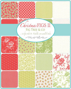 PATTERN:   Christmas FLOWERS - Fig Tree Quilts - FTQ1252 - Christmas - Throw Quillt - Lap Quilt - Square Quilt - Christmas Figs II