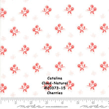 Load image into Gallery viewer, CATALINA - #20373-11 - Red - Lollipop- Cherries - by Fig Tree for Moda - One Half Yard - Catalina Quilt Kit - Backing Set - Cherries/Cream
