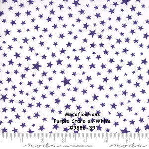 MODAFICATIONS - #9886-35 - White Stars on Grey by Howard Marcus for Moda - Modern - Grey - White - Stars - Modern- Great for Mask Making