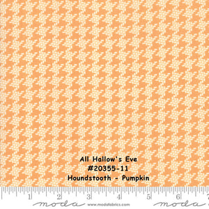 All Hallow's Eve - #20355-13 - Houndstooth - Midnight - Black - ONE HALF YARD - by Fig Tree - Halloween - Background - Neutral - Backing