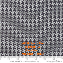 Load image into Gallery viewer, All Hallow&#39;s Eve - #20355-13 - Houndstooth - Midnight - Black - ONE HALF YARD - by Fig Tree - Halloween - Background - Neutral - Backing
