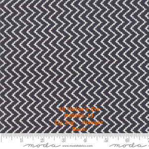 All Hallow's Eve - #20353-15 - Zigzag - Fog - Grey - ONE HALF YARD - by Fig Tree - Halloween - Chevron - Background