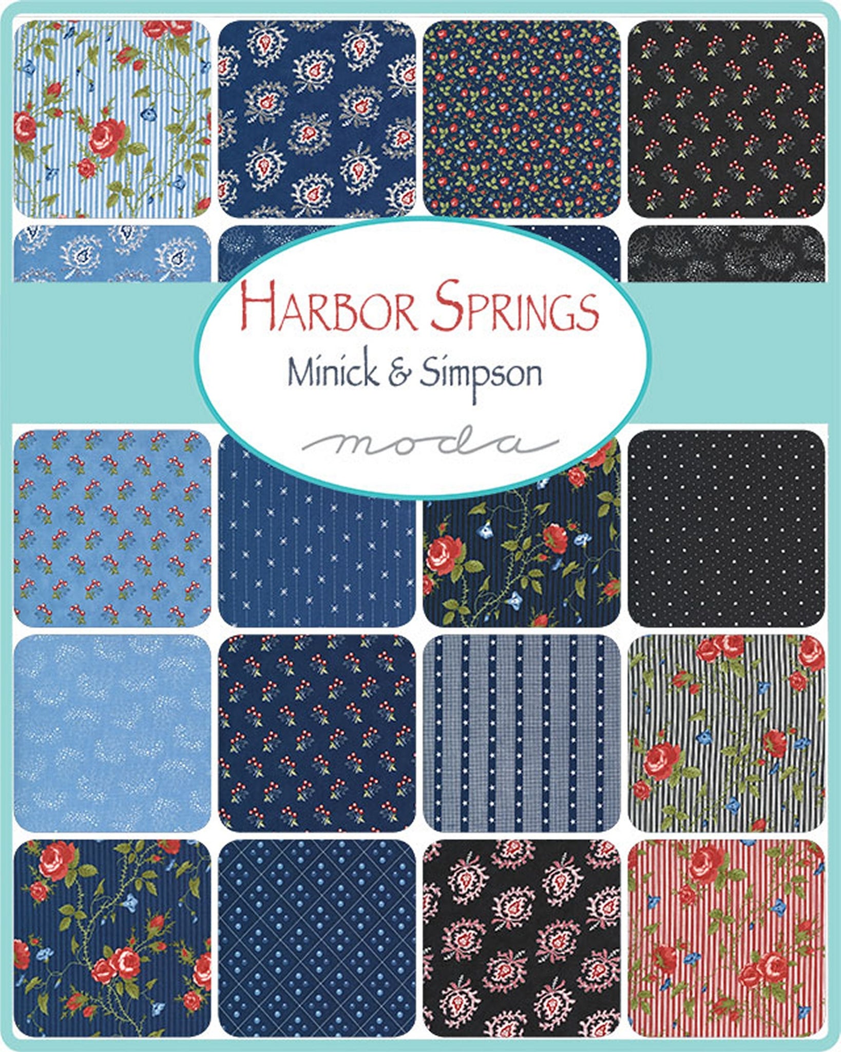 HARBOR SPRINGS - MINI Charm Pack - 14900 - Minick & Simpson - Moda - R – We  Do Quilts