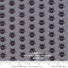 Load image into Gallery viewer, MIDNIGHT MAGIC - #24082-13 - Full Moon - Grey-Mist - by April Rosenthal for Moda - One Half Yard - Halloween
