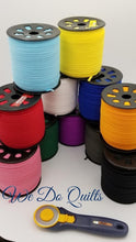 Load image into Gallery viewer, Multi-COLORED ELASTIC - 1/8&quot; - Banded Stretch Eleastic - Sold in 10 Yard Increments - Mask Making - Multiple Colors - Back to School
