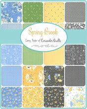 Load image into Gallery viewer, SPRING BROOK - Honey Bun - by Corey Yoder for Moda - 29110 - Yellow - Green - Gray - Blue - Floral Print
