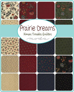 PRAIRIE DREAMS - Fat Eight Bundle - #9650 - 40 skus -  by Kansas Troubles for Moda - Classic - Reproduction - Tan-Reds-Navy-Green-Florals