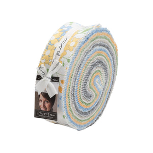 SPRING BROOK - Honey Bun - by Corey Yoder for Moda - 29110 - Yellow - Green - Gray - Blue - Floral Print