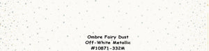 OMBRE FAIRY DUST - Burgundy - #10807-317M - One Half Yard -  by V and Co. for Moda - Modern - Silver Stars & Gold - Christmas