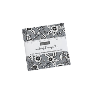 MIDNIGHT MAGIC 2 - 24100 -  Charm Pack - by April Rosenthal of Prairie Grass Patterns - Moda - Halloween - Grey - Orange - Black-Autumn-Fall