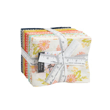 Load image into Gallery viewer, HAPPY DAYS - #37600 - Charm Pack - by Sherri &amp; Chelsi for Moda - Floral Prints -Coral - Grey - Navy - Citrine - Red - Aqua - Stripes - Dots
