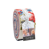 BELLE ISLE - Jelly Roll - 14920 - Minick & Simpson- Moda - Reproduction - Patriotic - Red-White Blue - Stars - Floral - Paisley