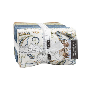 Fall Fantasy Flannels - Layer Cake  - #6840 - by Holly Taylor for Moda - Ivory - Brown - Blue - Tan - Green - Golden Tan