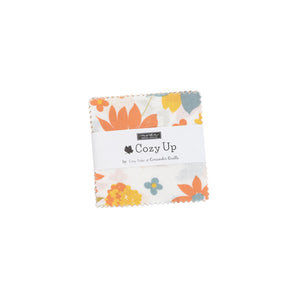 COZY UP - Layer Cake - #29120 - by Corey Yoder for Moda - Autumn - Rich Yellows, Oranges, Greens, Grays, and Teal - Checks - Floral