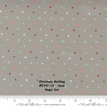Load image into Gallery viewer, CHRISTMAS MORNING - 5148-11 - Snow - Yuletide Stripe - by Lella Boutique for Moda - Polka Dot - Christmas - Holiday - Binding
