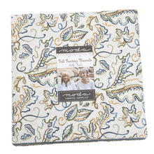 Load image into Gallery viewer, Fall Fantasy Flannels - Layer Cake  - #6840 - by Holly Taylor for Moda - Ivory - Brown - Blue - Tan - Green - Golden Tan
