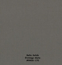 Load image into Gallery viewer, Bella Solids - GRAPHITE - 1/2 YARD - #9900-202 - Dark Gray - Solids - Modern - Blender
