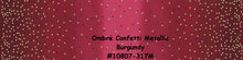 Load image into Gallery viewer, OMBRE CONFETTI METALLIC - Burgundy - #10807-317M - One Half Yard -  by V and Co. for Moda - Modern - Dark Red and Gold Metallic-Gorgeous
