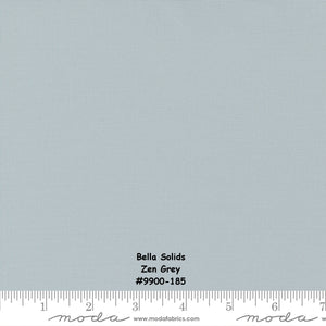 Bella Solids - GRAPHITE - 1/2 YARD - #9900-202 - Dark Gray - Solids - Modern - Blender