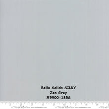 Load image into Gallery viewer, Moda Bella Solid - ZEN GREY SILKY - One Half Yard- 9900-185S- Low Volume - Solid - Neutral - Blender - Modern
