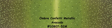 Load image into Gallery viewer, OMBRE CONFETTI METALLIC - Avocado - #10807-52M - One Half Yard -  by V and Co. for Moda - Modern - Avocado Green and Gold Metallic-Gorgeous
