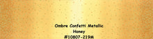 Load image into Gallery viewer, OMBRE CONFETTI METALLIC - Honey - #10807-219M - One Half Yard -  by V and Co. for Moda - Modern - Golden Yellow and Gold Metallic
