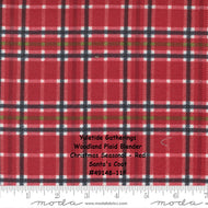 YULETIDE GATHERINGS - 49148-11F - Santa's Coat - Woodlant Plaid Blender - Christmas Seasonal -Red-Primitive Gatherings - Flannel - Man Quilt
