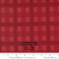 YULETIDE GATHERINGS - 49146-12F - Scottish Plaid - Red - Santa's Coat -  Primitive Gatherings - Flannel - Man Quilt