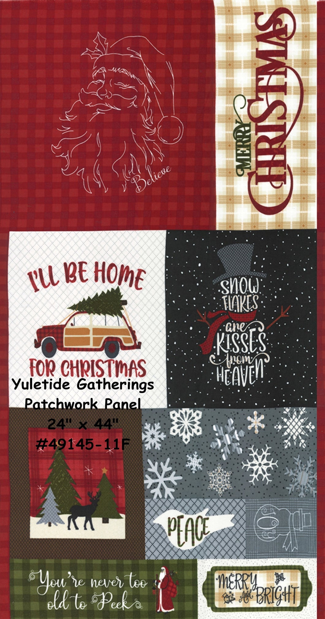YULETIDE GATHERINGS -PANEL - 49140-11F - 24