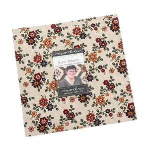 HOPE BLOOMS -Charm Pack -#9670 - by Kansas Troubles for Moda - Classic - Reproduction - Tan - Golden - Navy - Green - Red - Lt. Tan-Florals