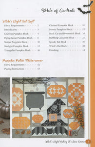 Pattern: WITCH'S Night OUT - ISE 929 by Its Sew Emma - 57" x 64" - Lap Quilt-Throw Quilt - Black Cat- Pumpkins-Bats-Witch's Hat - Cauldron