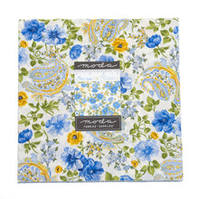 Load image into Gallery viewer, SUMMER BREEZE 2021 - Paisley/Large Floral -Ivory - 33610-11 -One Half Yard - by Moda - Classic - Blue - Yellow - Floral - Paisley - Backing

