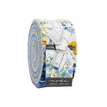 Load image into Gallery viewer, SUMMER BREEZE 2021 - Paisley/Large Floral -Ivory - 33610-11 -One Half Yard - by Moda - Classic - Blue - Yellow - Floral - Paisley - Backing
