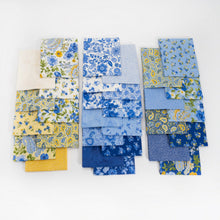 Load image into Gallery viewer, SUMMER BREEZE 2021 - Paisley/Large Floral -Ivory - 33610-11 -One Half Yard - by Moda - Classic - Blue - Yellow - Floral - Paisley - Backing
