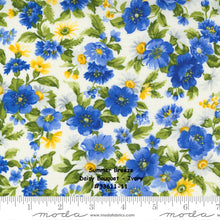 Load image into Gallery viewer, SUMMER BREEZE 2021 - Daisy Bouquet - Sky Multi - 33611-15 - by Moda - Classic - Blue - Yellow - Sky Background - Floral - One Half Yard
