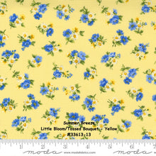 Load image into Gallery viewer, SUMMER BREEZE 2021 - Little Bloom-Tossed Bouquet - Royal Multi - 33613-17 -One Half Yard - by Moda - Classic - Blue -Yellow - Floral-Backing
