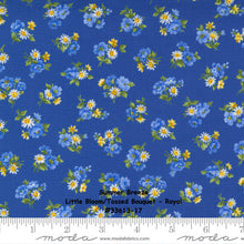 Load image into Gallery viewer, SUMMER BREEZE 2021 - Little Bloom-Tossed Bouquet - Sky Multi - 33613-15 -One Half Yard - by Moda - Classic - Blue -Yellow - Floral-Backing
