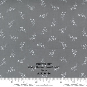 BEAUTIFUL DAY - #29134-31 - Sprigs Blender Branch Leaf - Scarlet - Red  - Coriander Quilts - Moda - One Half Yard