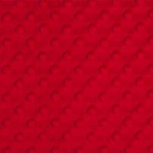 Load image into Gallery viewer, Shannon Cuddle Dimple Dot - MINKY - ONE HALF Yard - Red
