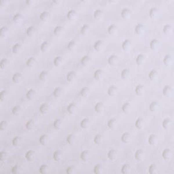 Shannon Cuddle Dimple Dot - WHITE - ONE HALF Yard - Minky