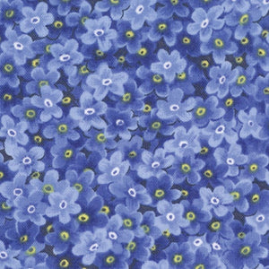 Yardage:   WILDFLOWERS BASICS - Light Blue - #32365-16 - One Half Yard - by Sentimental Studio for Moda - Blue Forget Me Nots