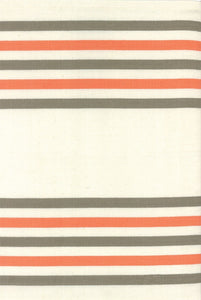 TOWELLING - 100% Cotton - 16 inches Wide - Fiesta Border Stripe Mango - 920-188 - One Yard