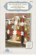 Load image into Gallery viewer, PATTERN:   Log Cabin Hidden Stars - The Quilt Room - QR114 - Jelly Roll and Scrap Friendly Pattern
