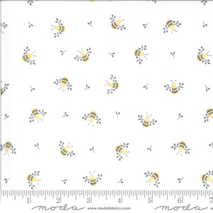 Spring Brook - by Corey Yoder for Moda - 29110 - HONEY BUN - Gray - Blue - Yellow